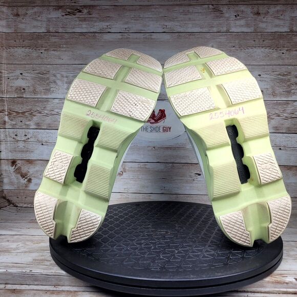 On Running Cloudmonster Sneakers Womens Size 7.5 Glacier Grey Meadow Green Shoes - Picture 9 of 15